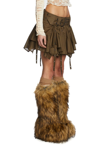 War With Nature Mini Skirt - Green