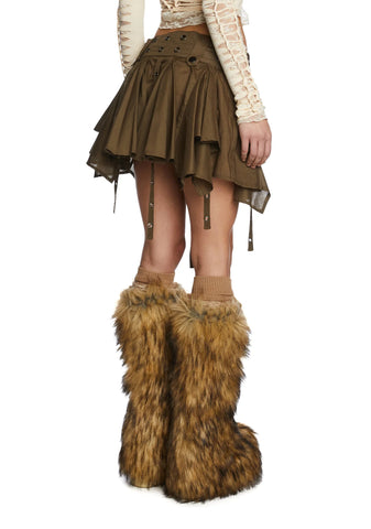 War With Nature Mini Skirt - Green