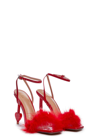 Spicy Lovefool Fluffy Heels