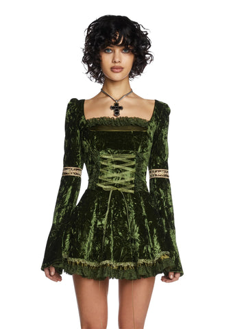 Myths N' Legends Mini Dress - Green