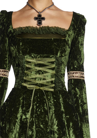 Myths N' Legends Mini Dress - Green