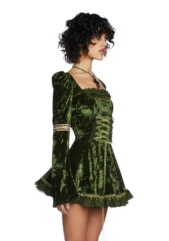 Myths N' Legends Mini Dress - Green