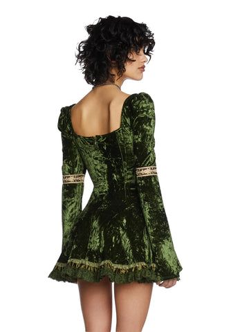 Myths N' Legends Mini Dress - Green