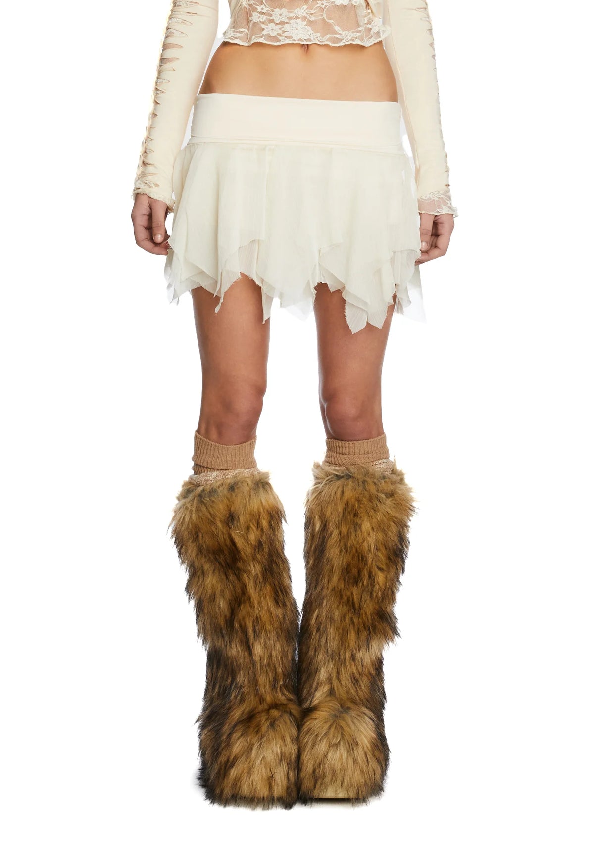 Ivory Tiny Treasures Mini Skort