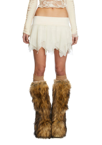 Ivory Tiny Treasures Mini Skort