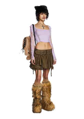 Alternative Spells Long Sleeve Top-Purple