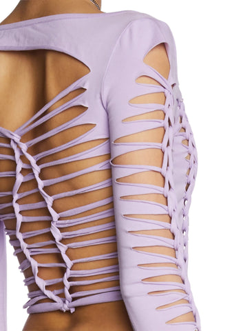 Alternative Spells Long Sleeve Top-Purple