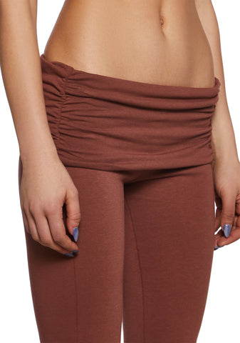 Dew Morning Flare Pants - Brown