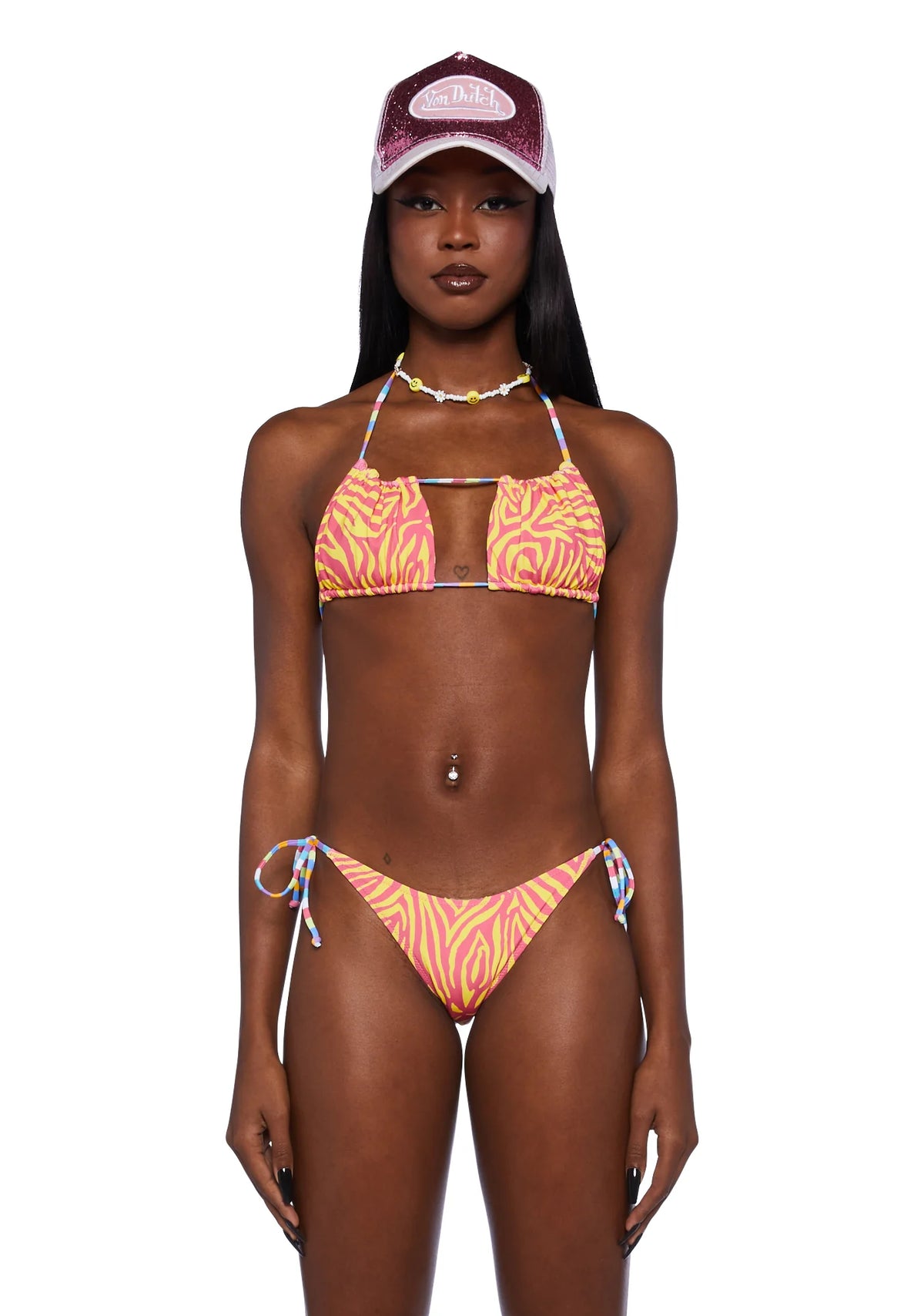 Square Tie Bikini Top - Ziggy Pop