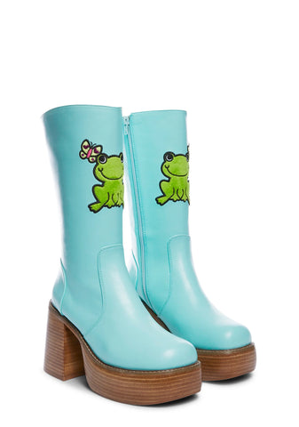 Hop Along Knee High Boots