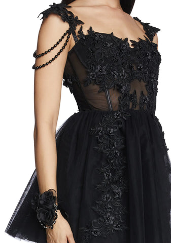 A Posh Evening Mini Dress