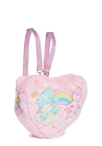 Lotsa Heart Hoodie Backpack - Pink