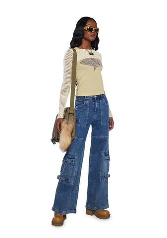 Knitted Cropped Shrug