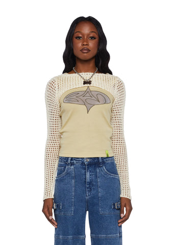 Knitted Cropped Shrug