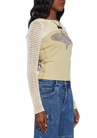 Knitted Cropped Shrug