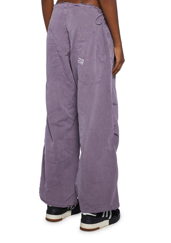 Baggy Cargo Pants - Light Purple