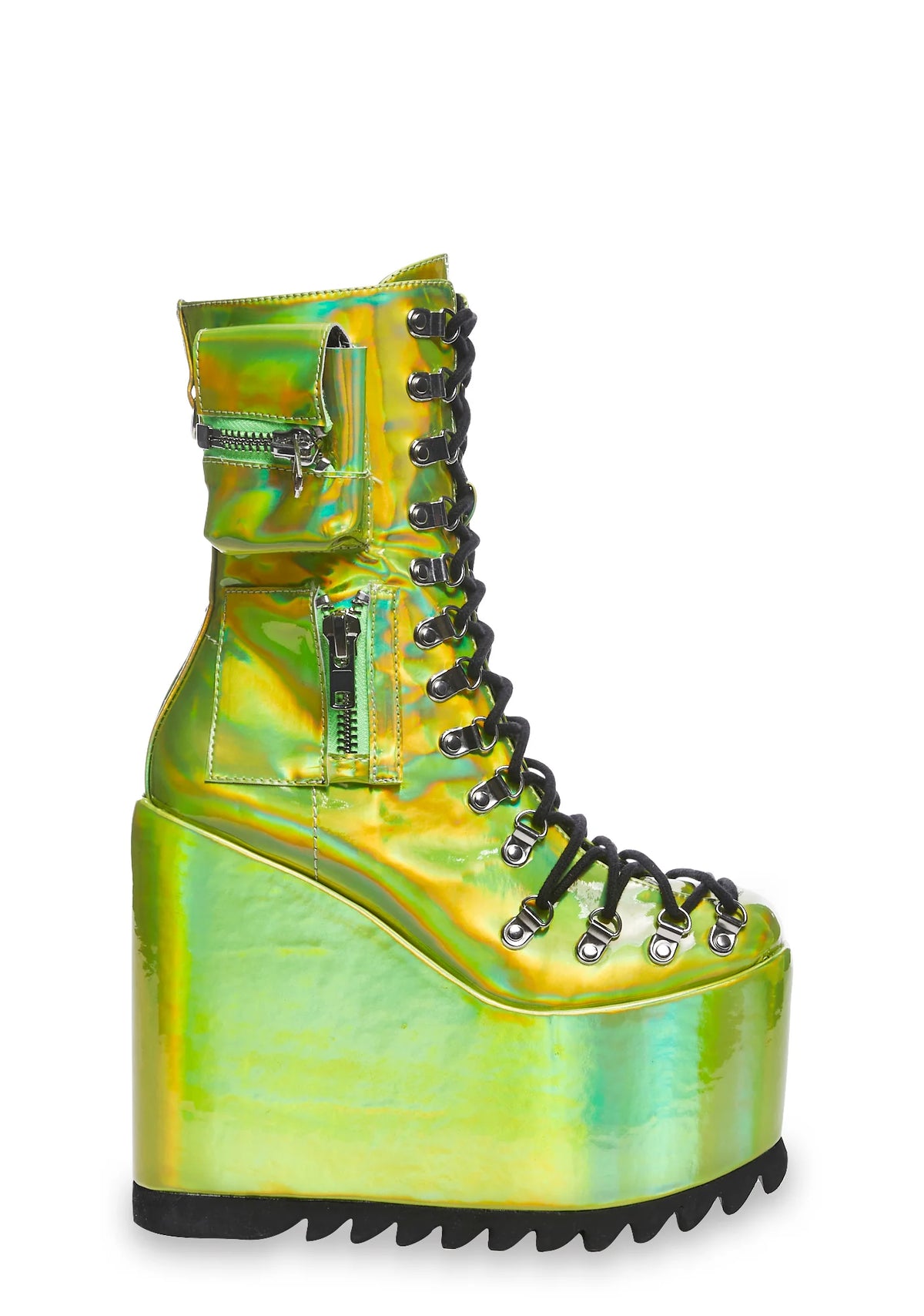 Traitor Boots - Lime Green Holo