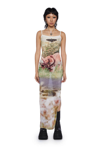 Dear Heaven Plisse Maxi Dress