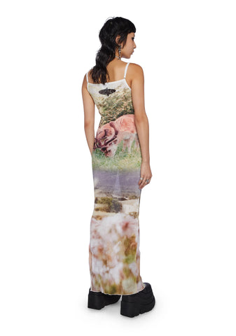 Dear Heaven Plisse Maxi Dress