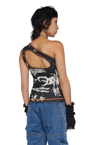 Invasion Asymmetrical Tank Top