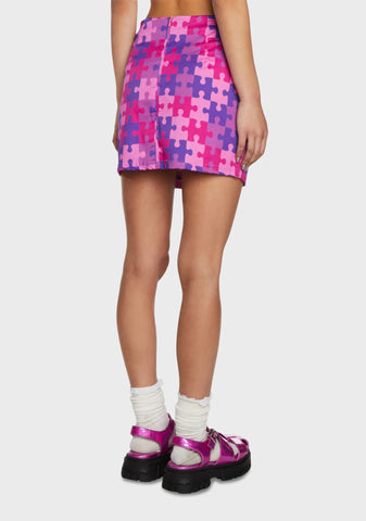Puzzle Place Wrap Skirt