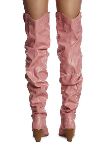 Road To Rideout Cowboy Boots - Pink