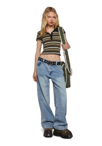 So Misunderstood Light Wash Carpenter Jeans