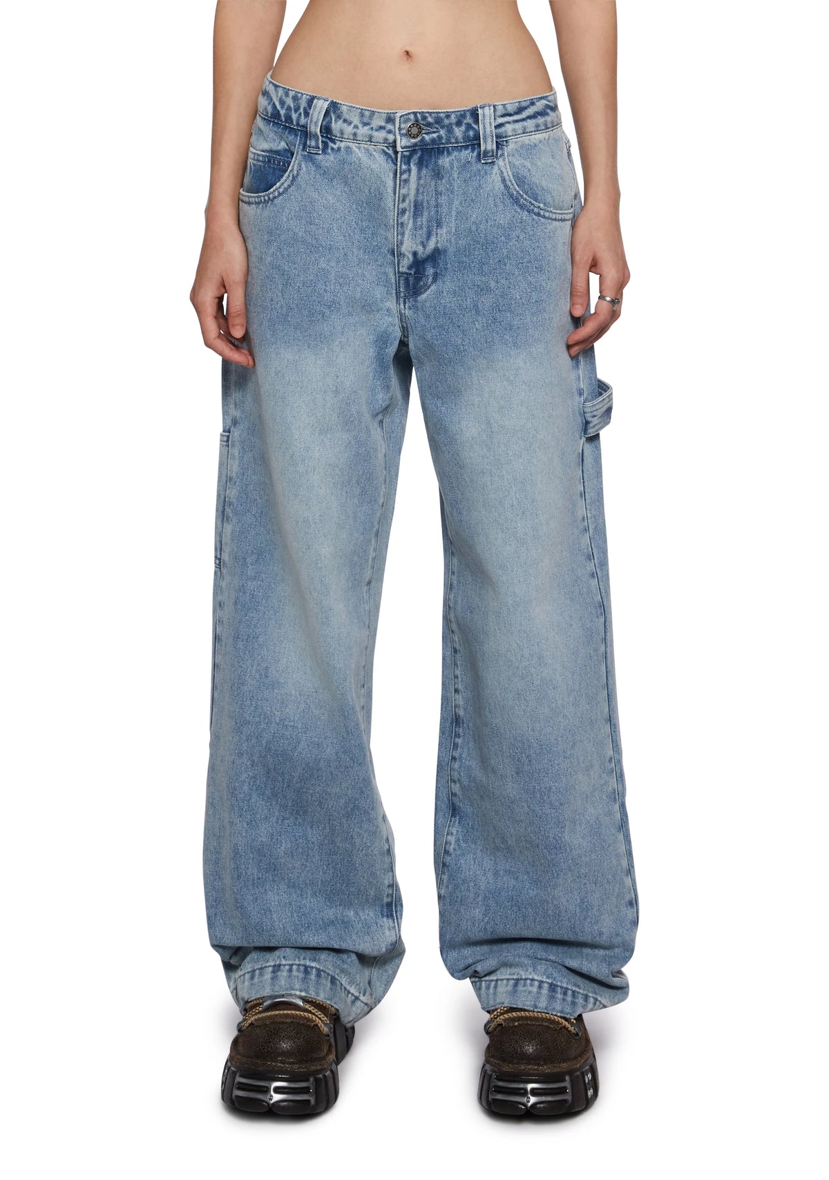 So Misunderstood Light Wash Carpenter Jeans