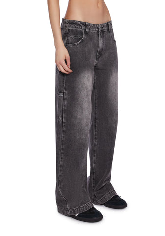 So Misunderstood Dark Wash Carpenter Jeans