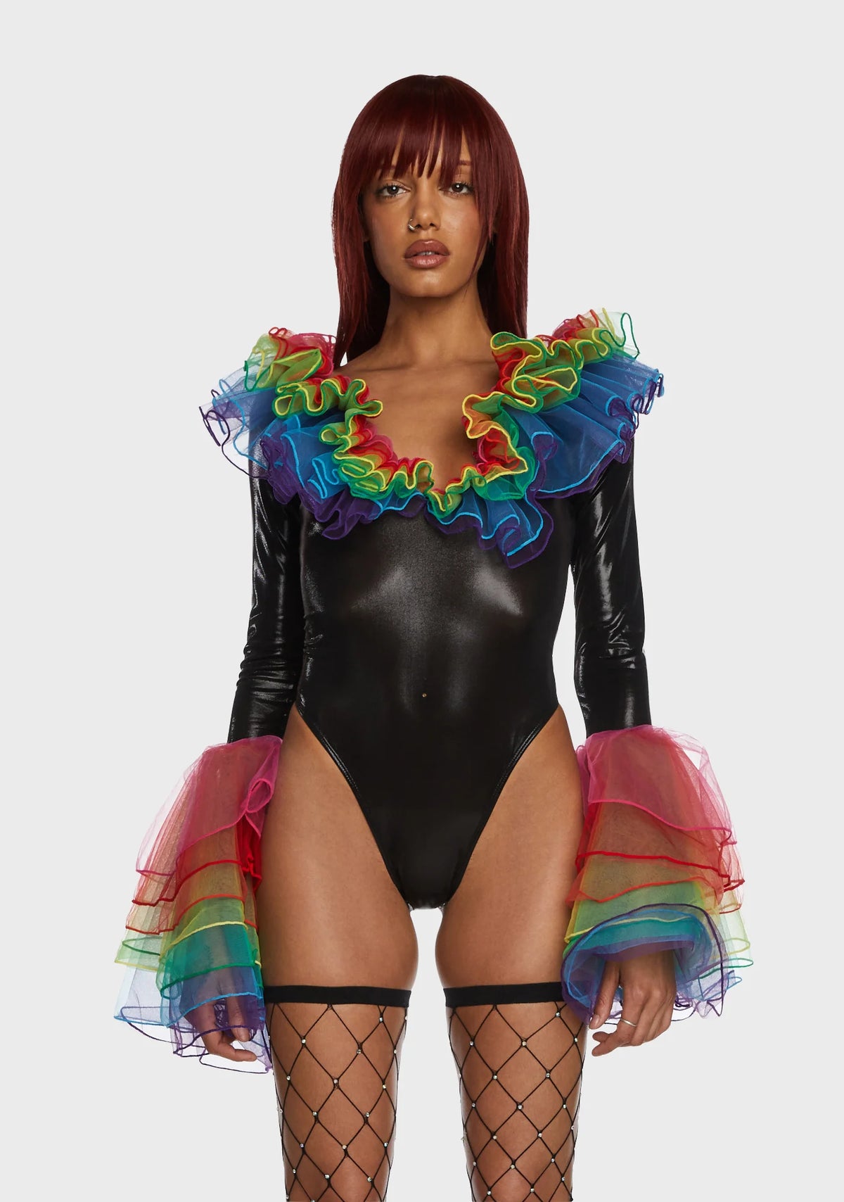 No Contest Tulle Bodysuit