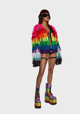 Bold N' Beautiful Fringe Cardigan