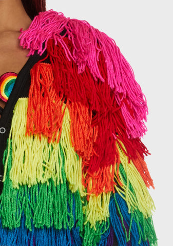Bold N' Beautiful Fringe Cardigan