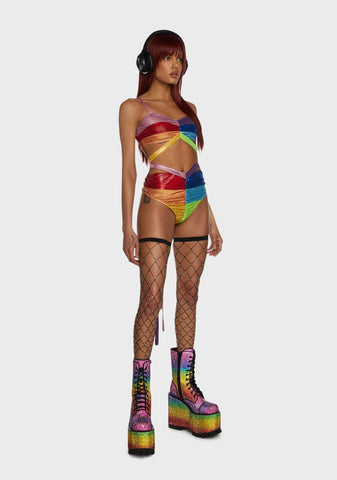 Cheer It Up High-Waisted Shorts