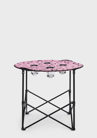 Bat Behavior Fold Out Table - Pink