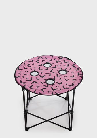 Bat Behavior Fold Out Table - Pink