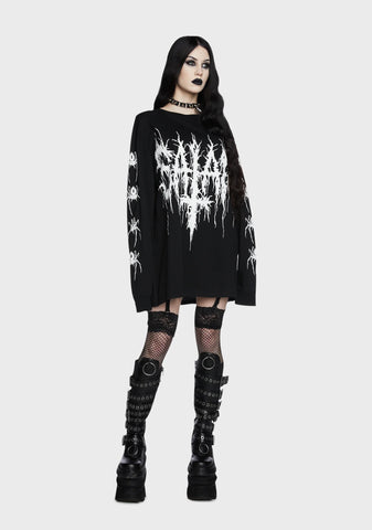 Satanic Veins Long Sleeve Tee