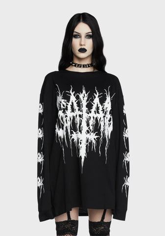 Satanic Veins Long Sleeve Tee