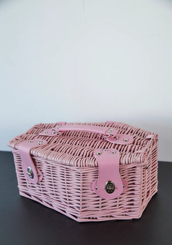 Cemetery Memories Mini Picnic Basket - Pink