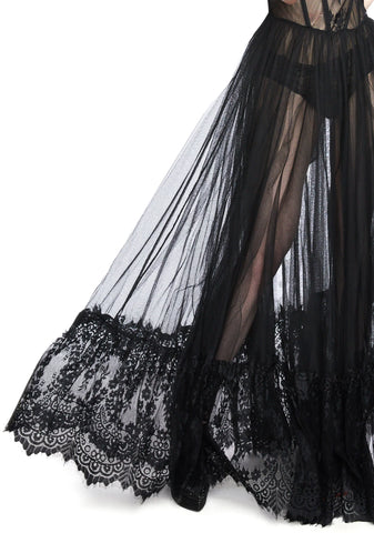 Dance With Death Sleeveless Maxi Dress