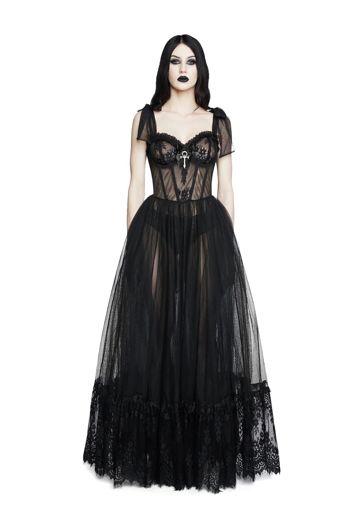 Dance With Death Sleeveless Maxi Dress