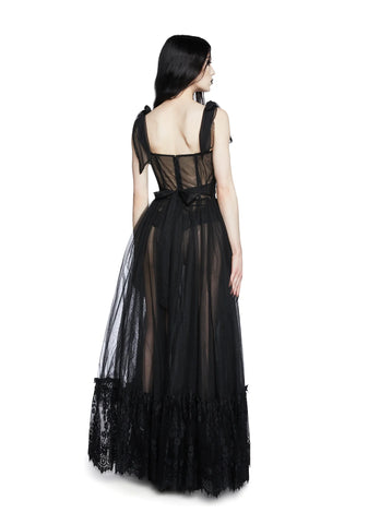 Dance With Death Sleeveless Maxi Dress