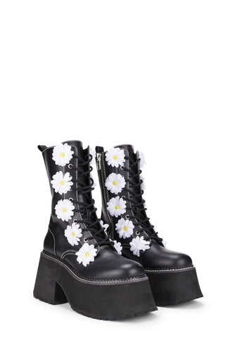 After The Rain Combat Boots