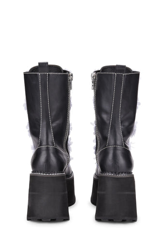 After The Rain Combat Boots