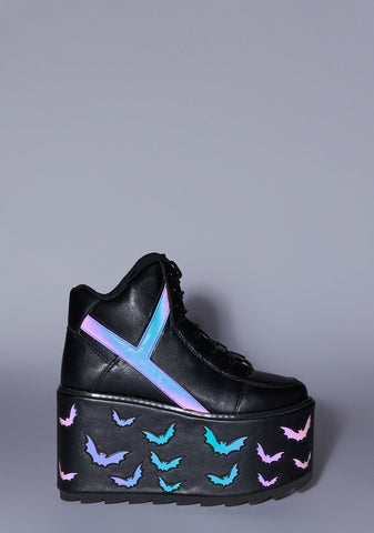 Qozmo Bat Reflective Platform Sneakers