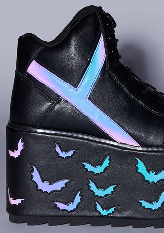 Qozmo Bat Reflective Platform Sneakers