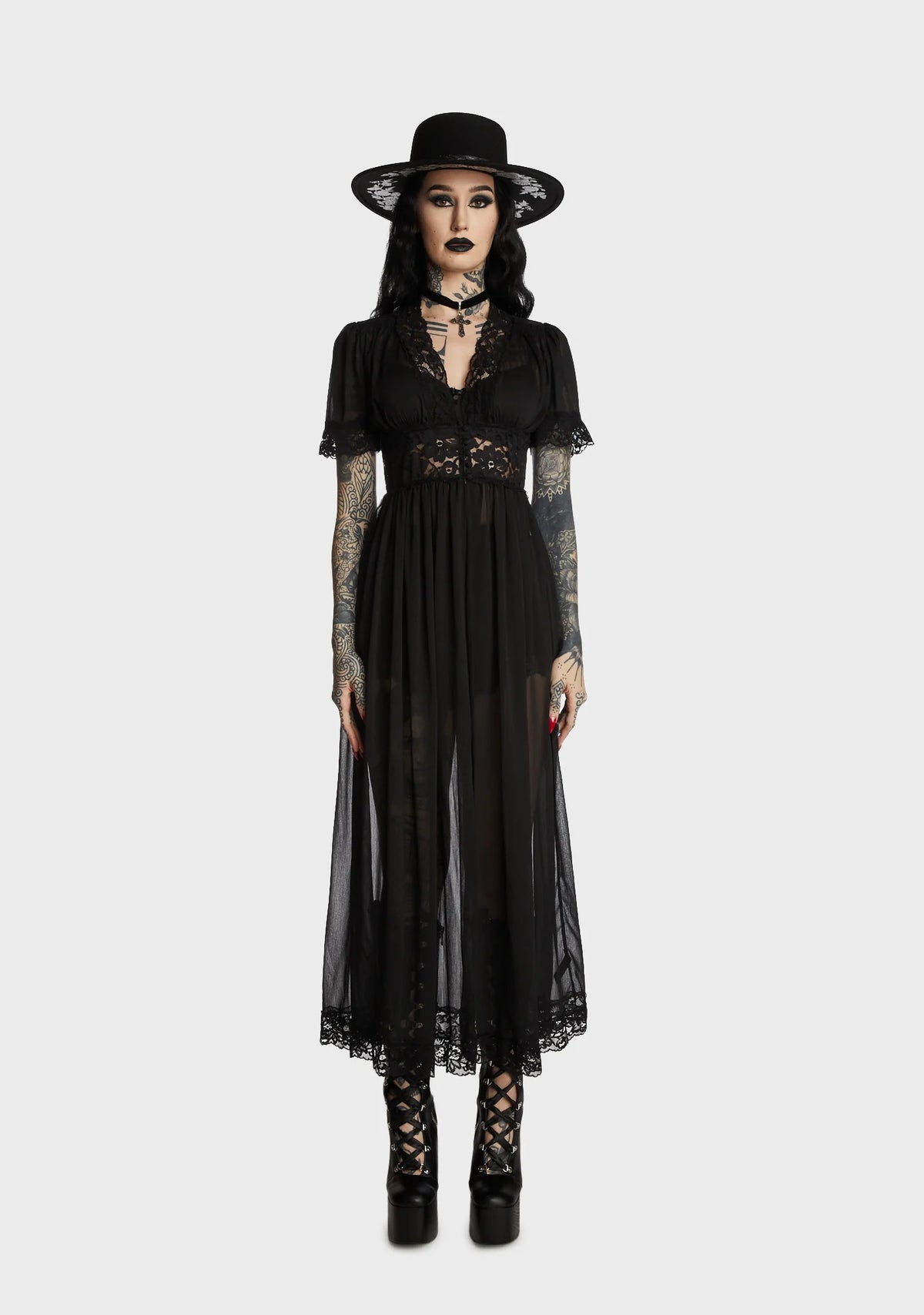 Open Roads Chiffon Duster