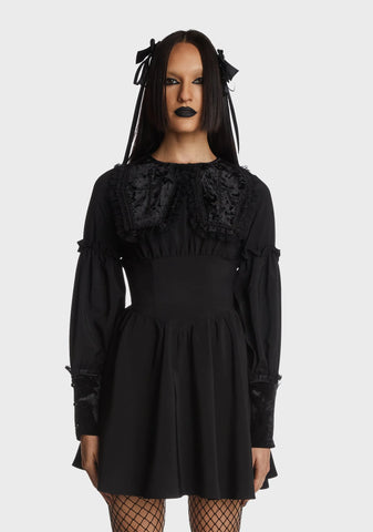 Coffin Collar Gothic Doll Dress