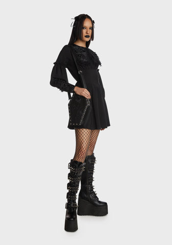 Coffin Collar Gothic Doll Dress