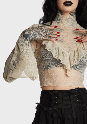 Sealing Spell Lace Blouse - Off White