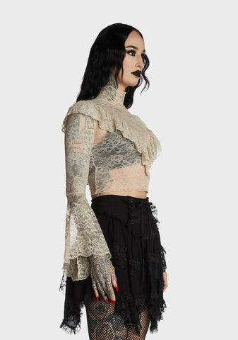 Sealing Spell Lace Blouse - Off White